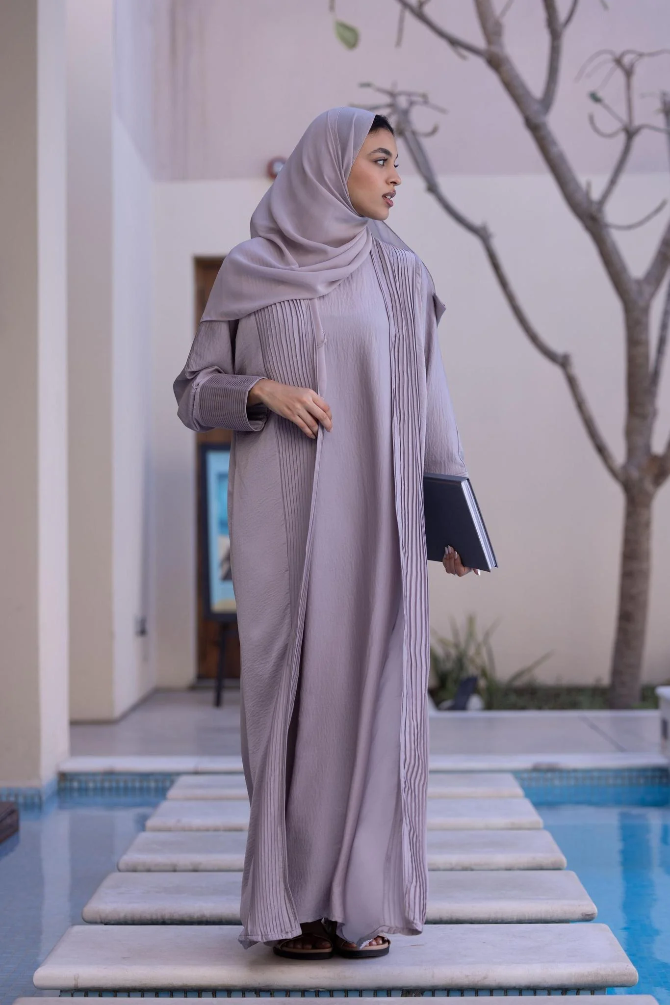 Alya Abaya Grey - Image 5