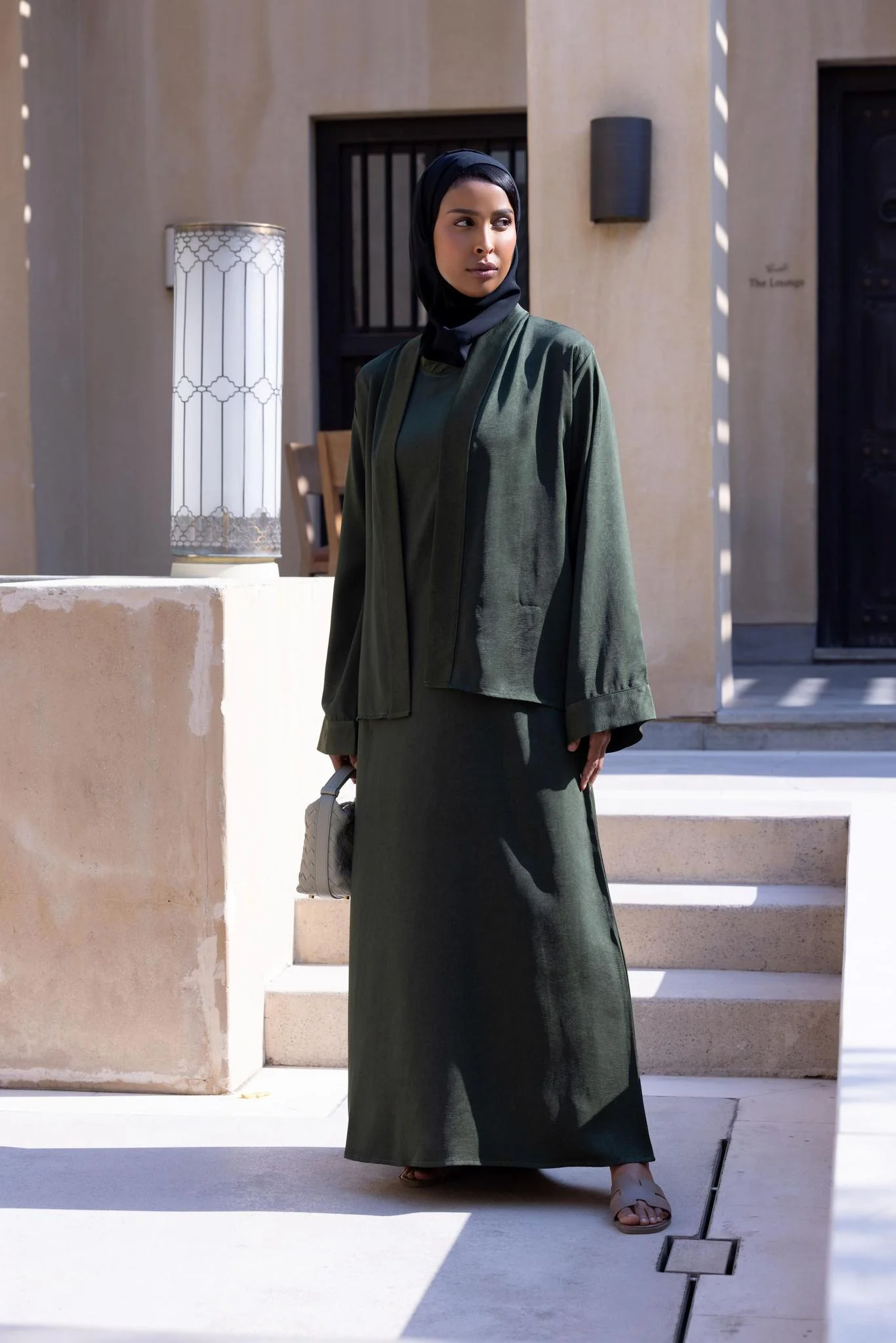 Asya Abaya Khaki - Image 2
