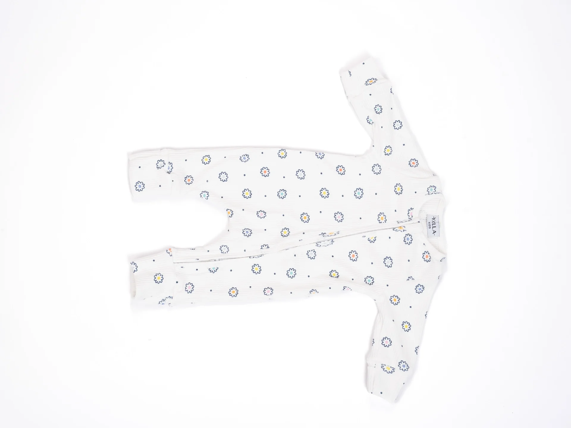 Baby Girl Flower romper and muslin set - Image 3