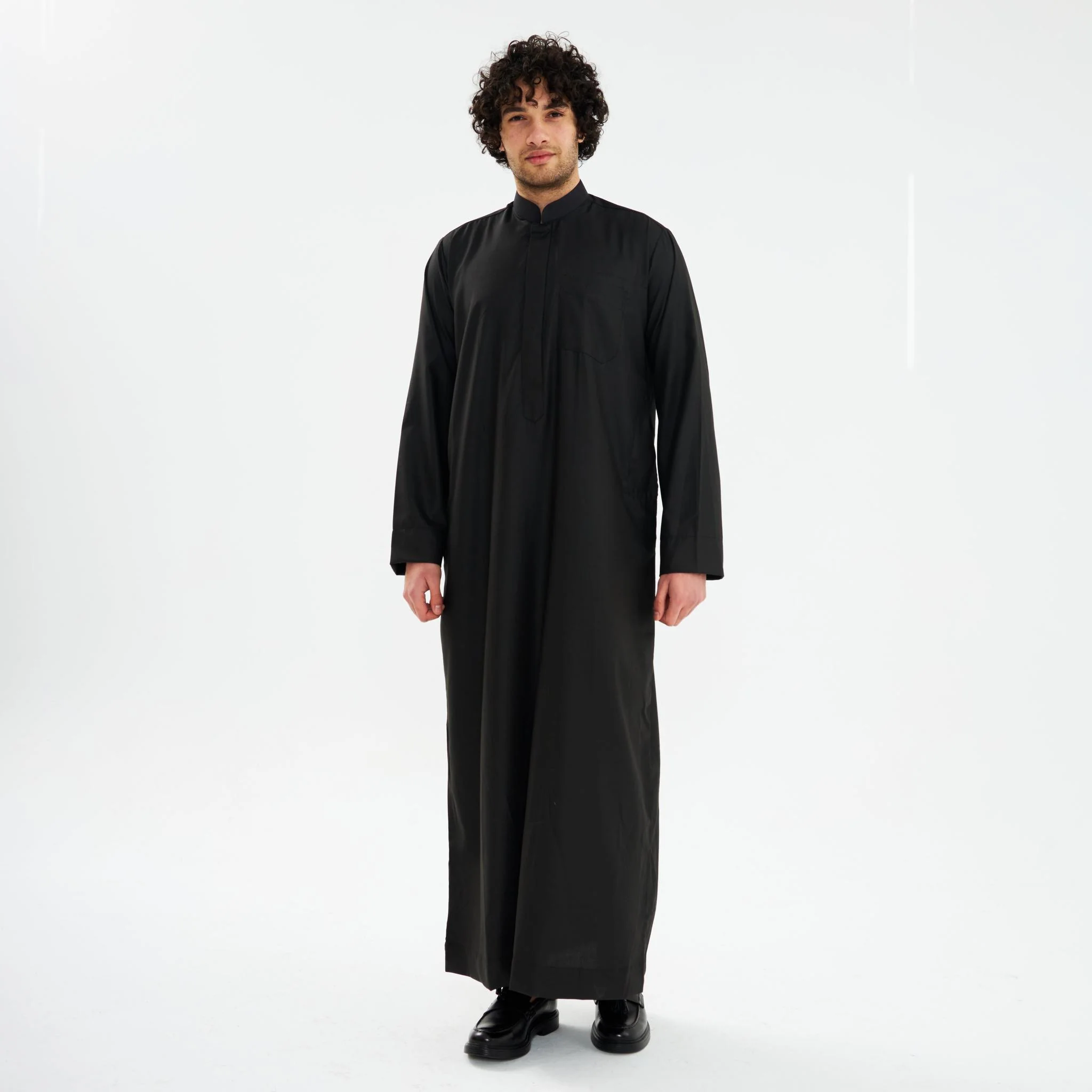 Black Kuwaiti Dishdasha-Kids - Image 4