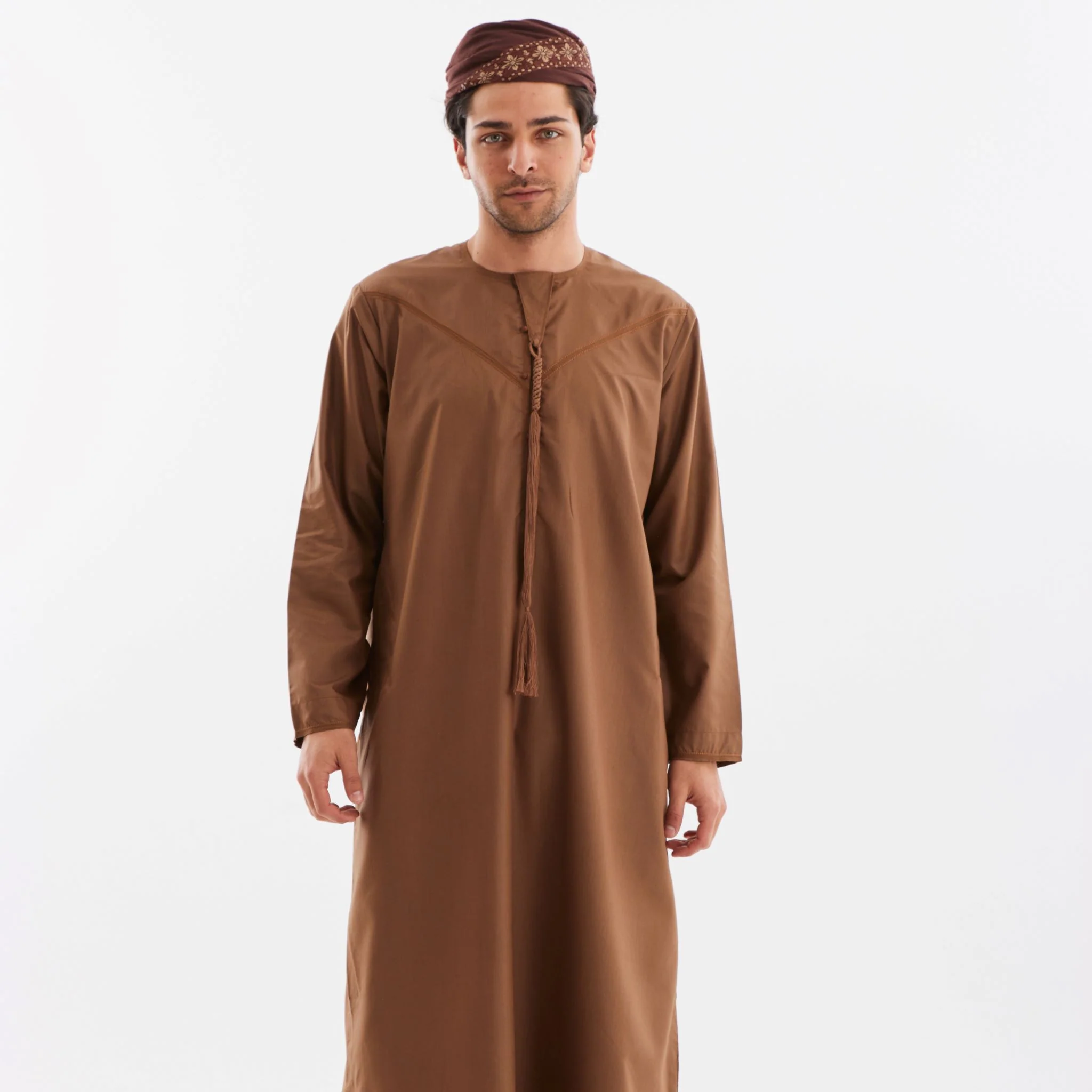 Brown Emirati Kandora-Mens - Image 3