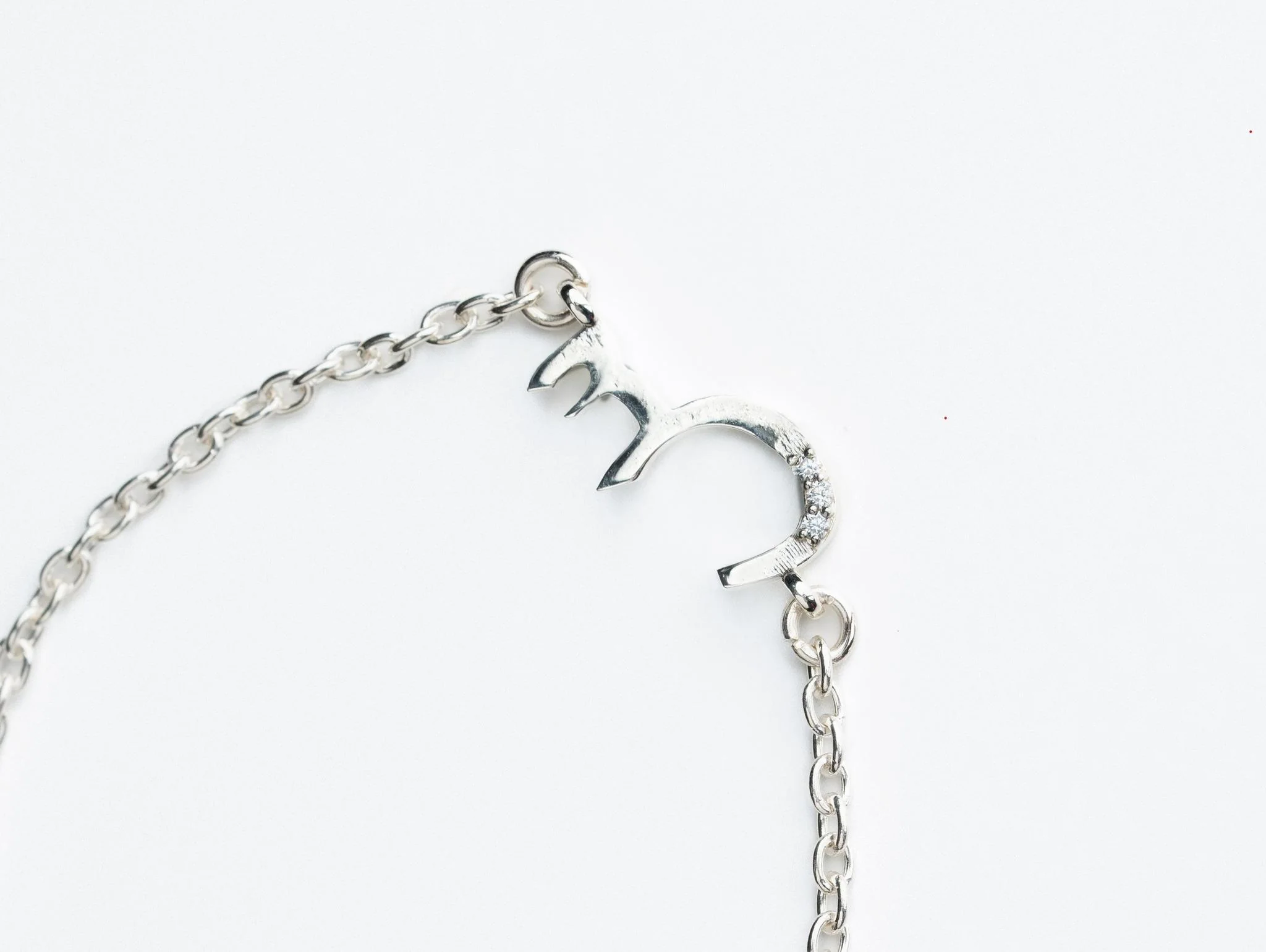 Butterfly Arabic Initial Bracelet Silver- Women - Image 3
