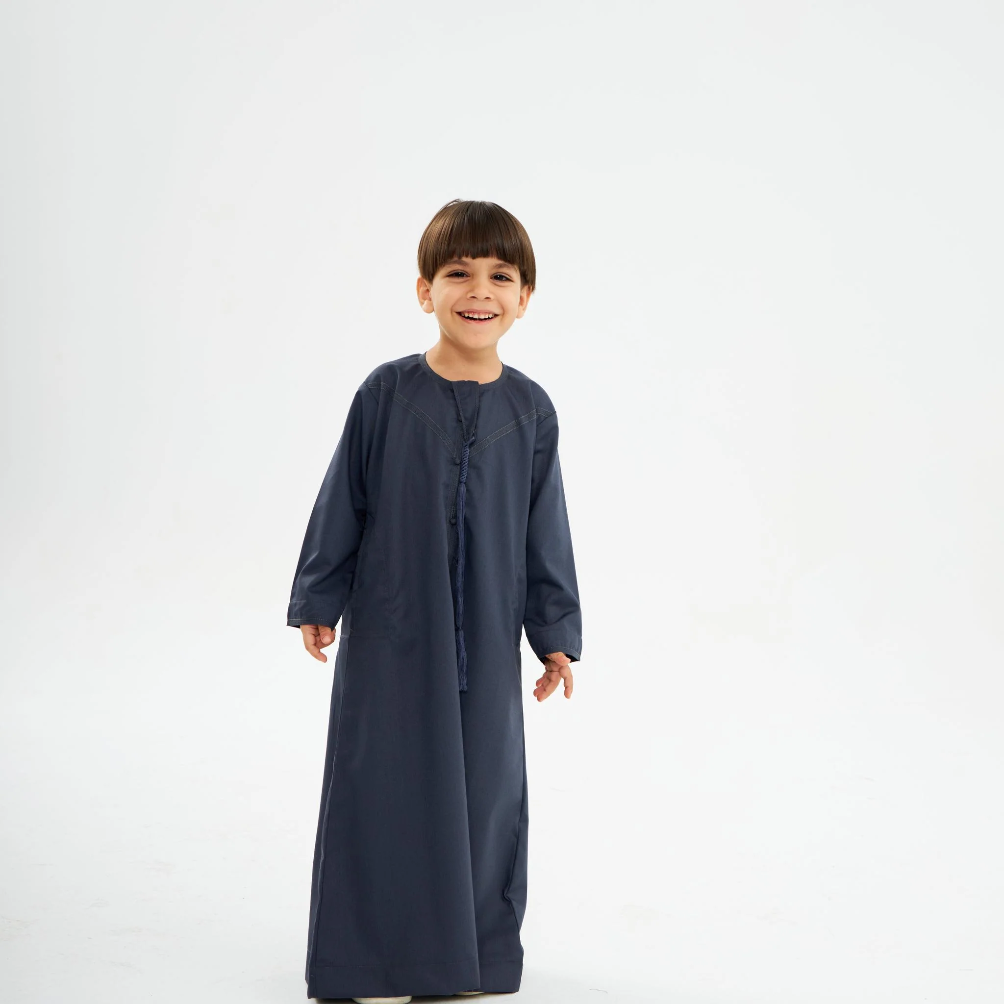 Grey Emirati Kandora-Mens - Image 3