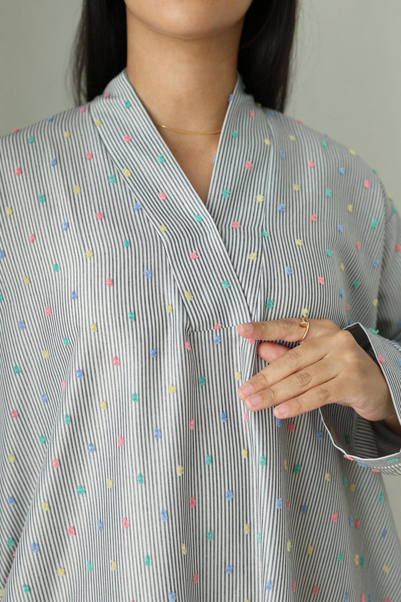 Cotton Candy Stripe Kaftan - Women - Image 2