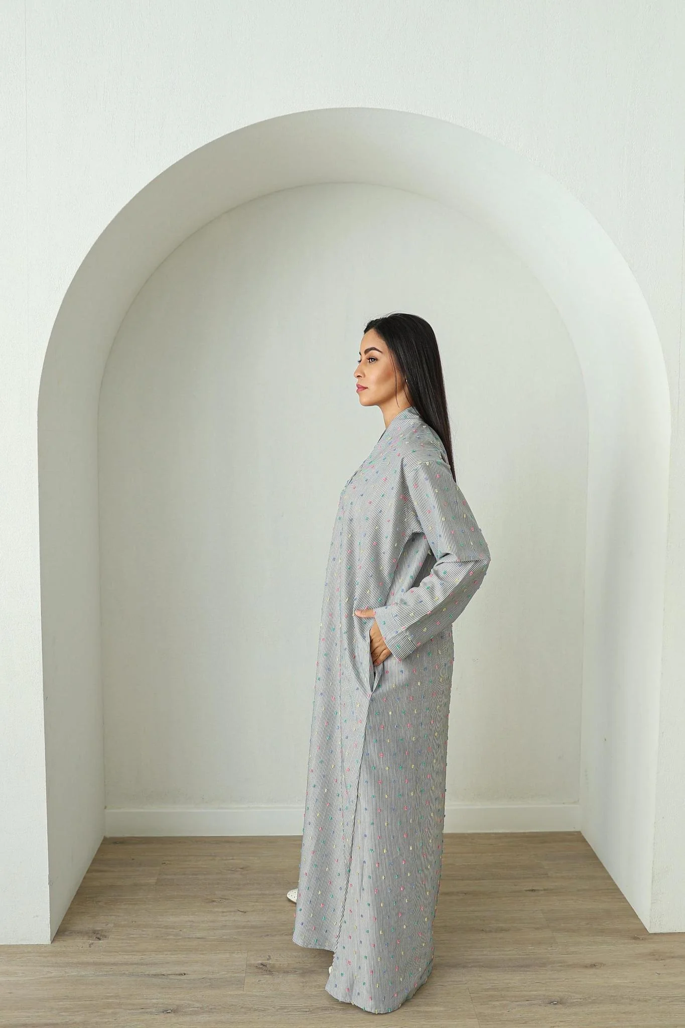 Cotton Candy Stripe Kaftan - Women - Image 3