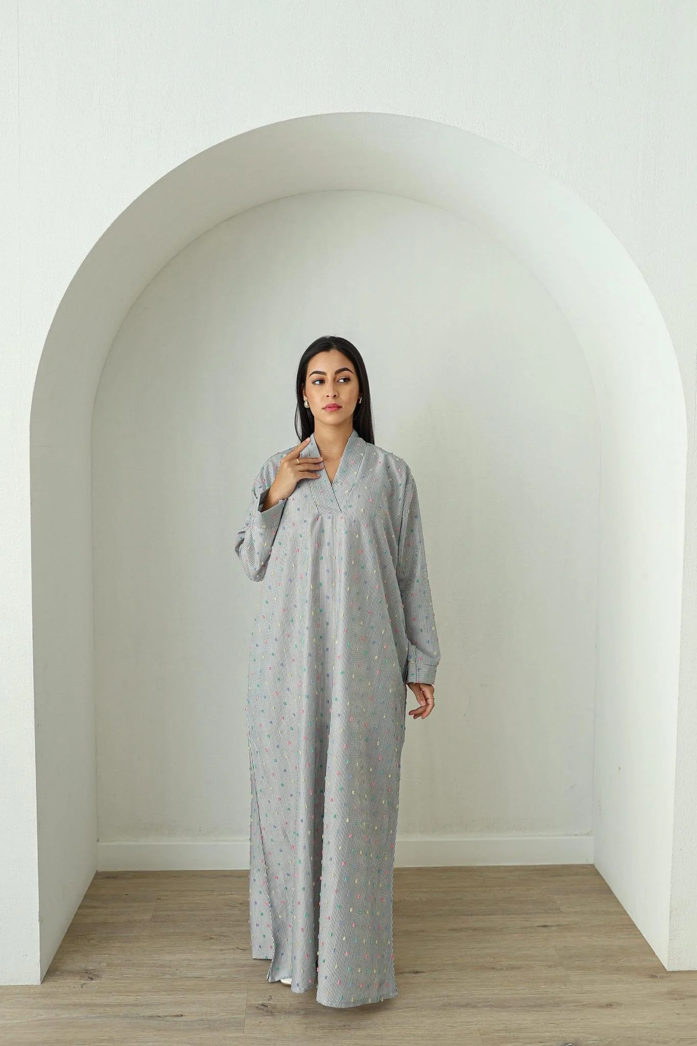 Cotton Candy Stripe Kaftan - Women - Image 4