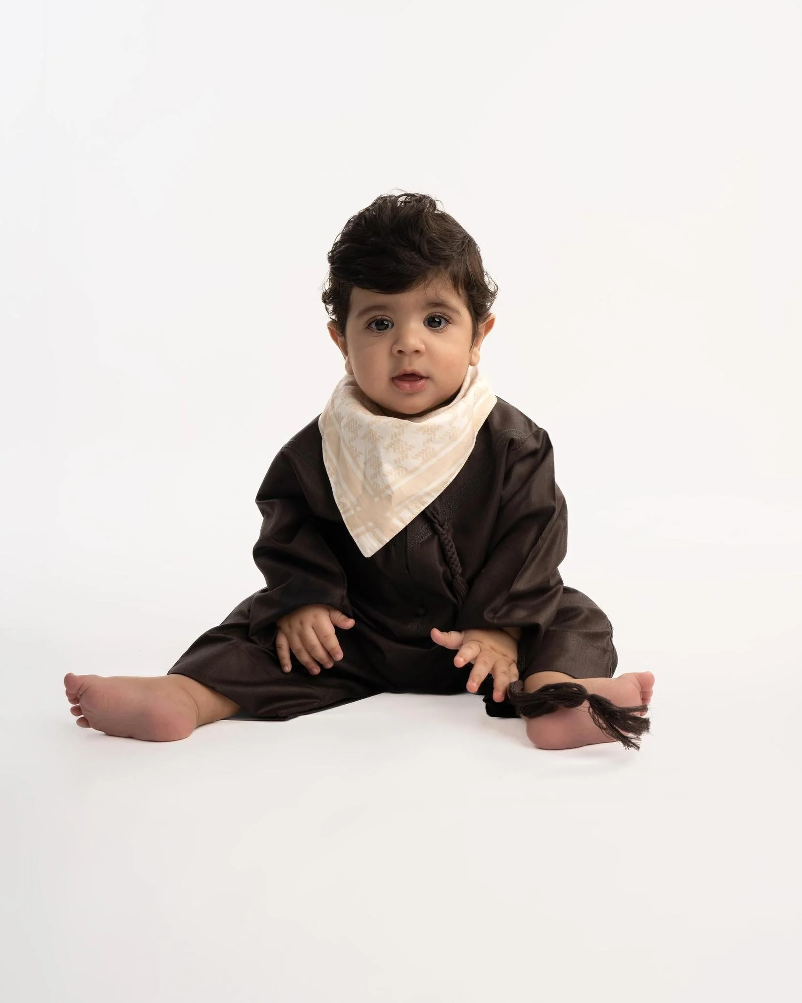Dark Brown Emirati Kandora - Babies - Image 3