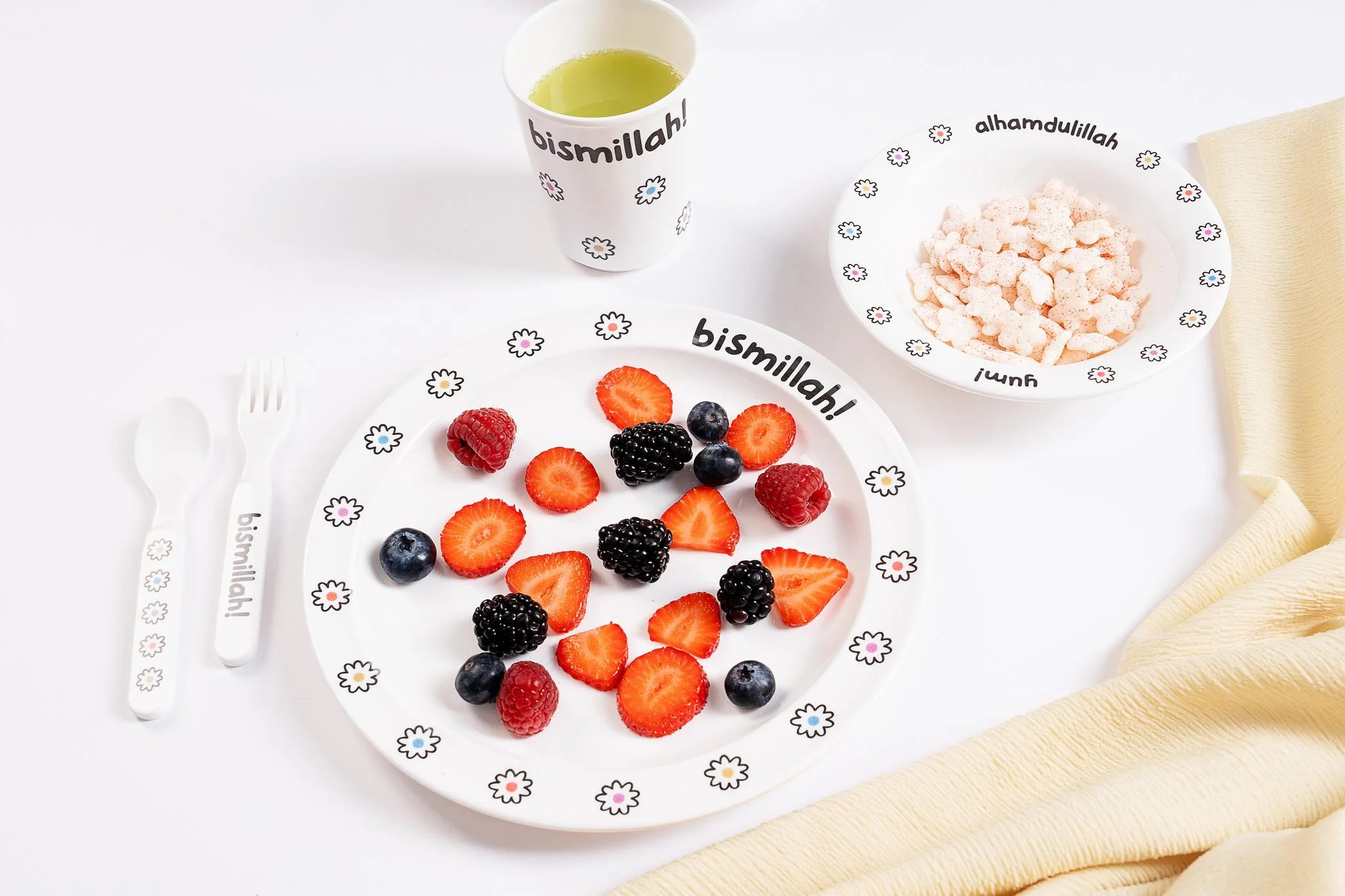 Bismillah Flower Plate Set - Image 2