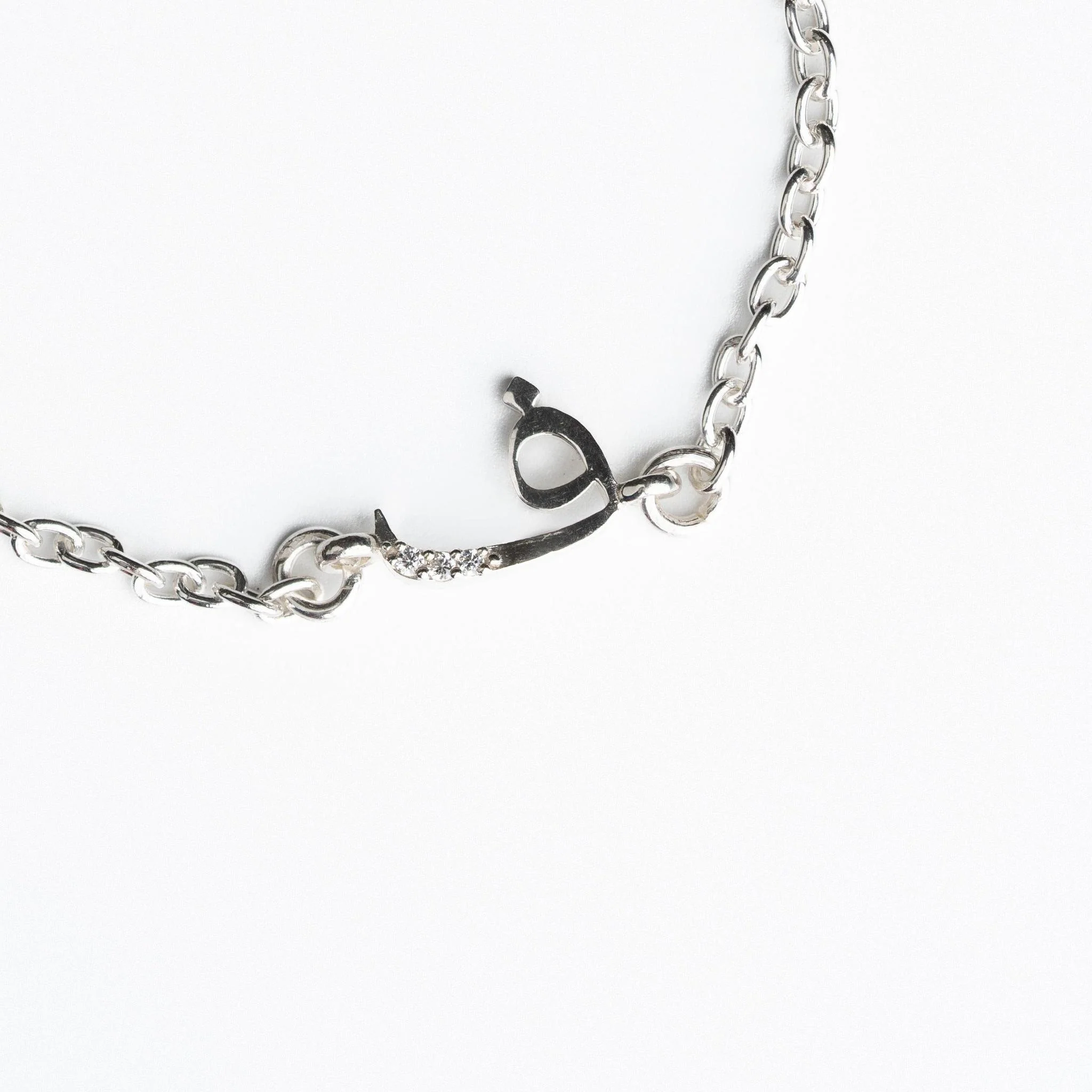 Heart Arabic Initial Bracelet Silver - Babies & Kids - Image 3