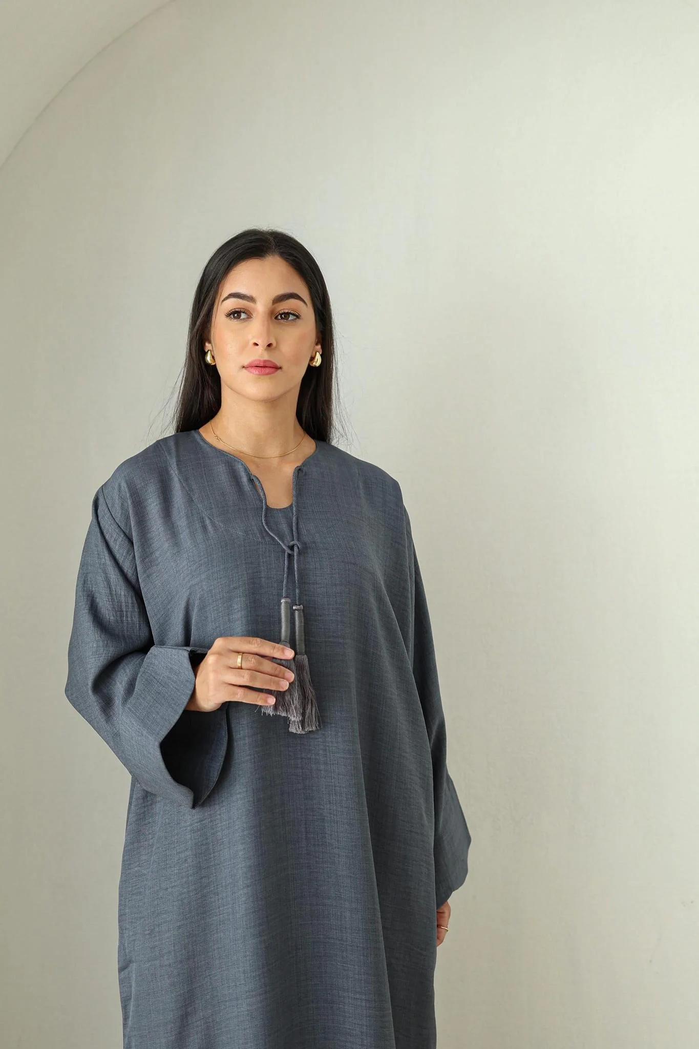 Huda Linen Kaftan Women - Image 6