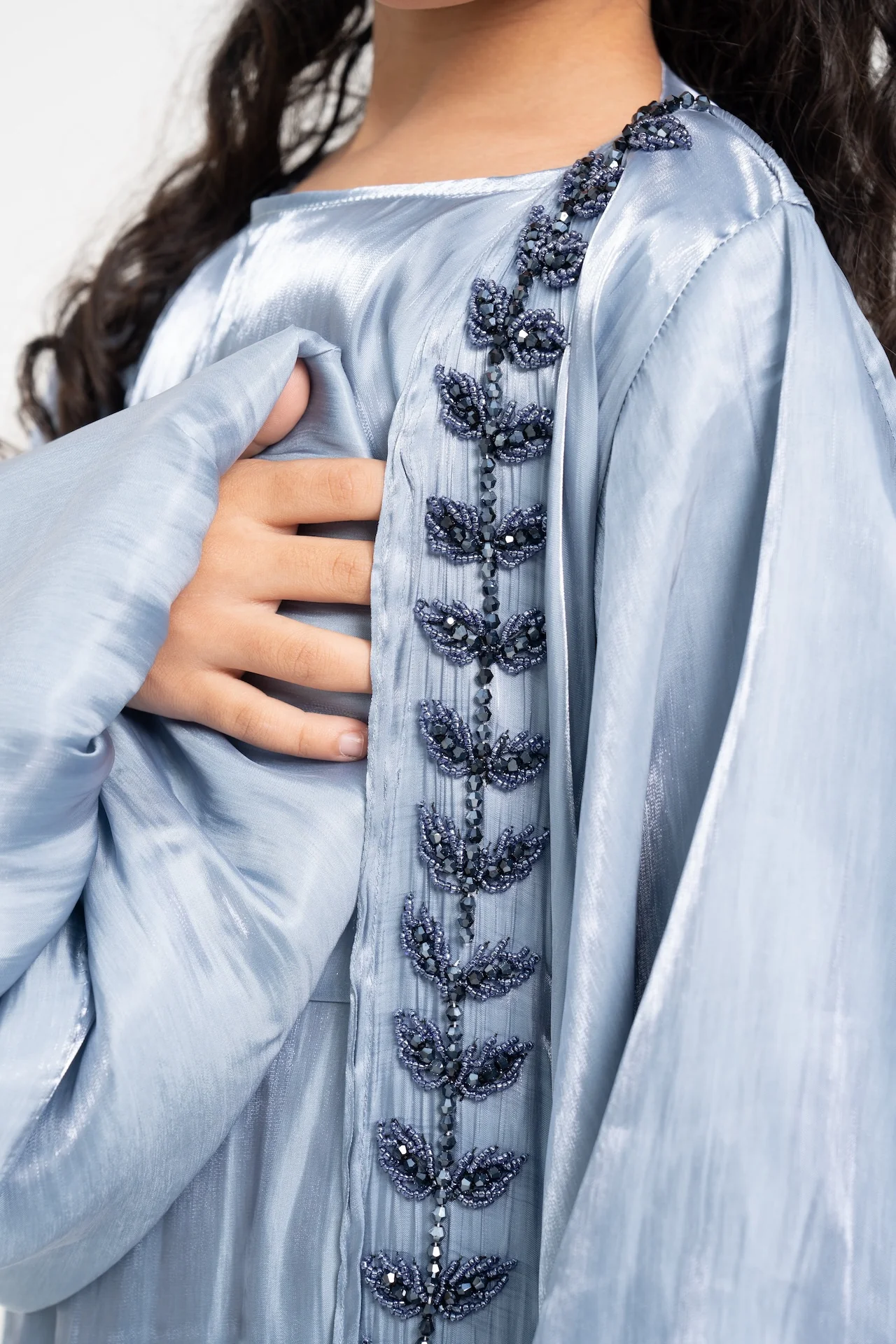 Layan Abaya Saphire- Kids - Image 2