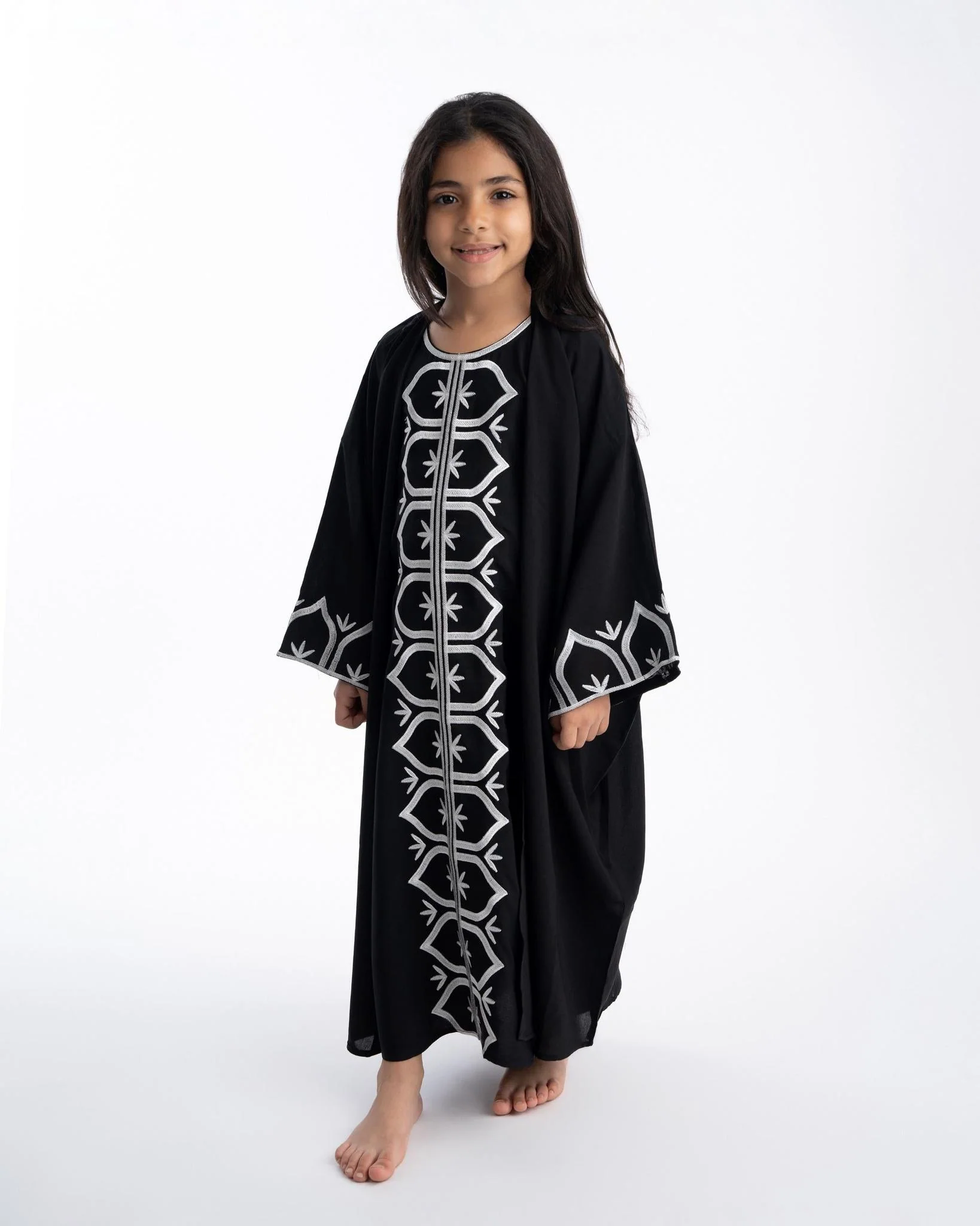 Malika Abaya Black- Kids - Image 3
