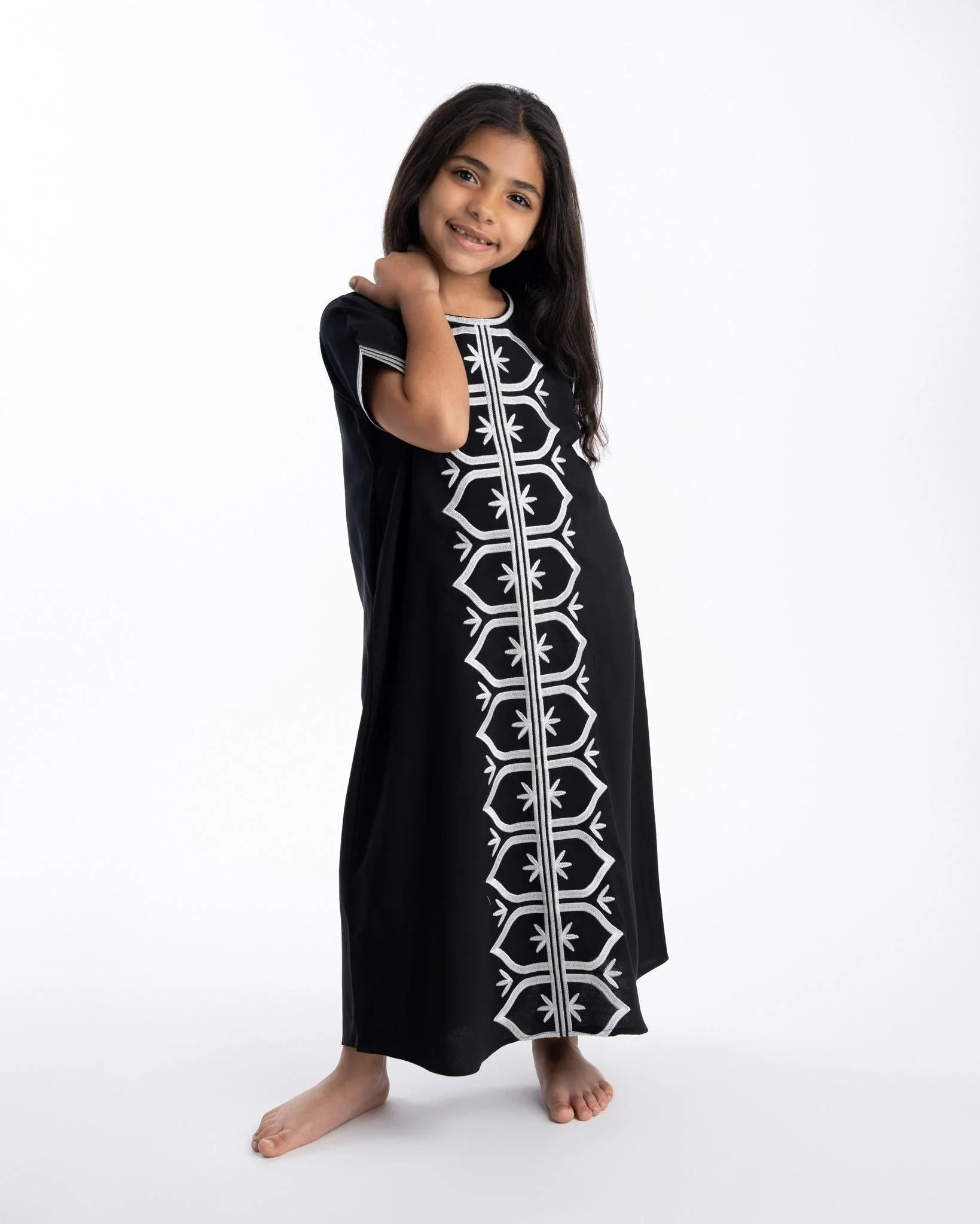Malika Abaya Black- Kids - Image 4