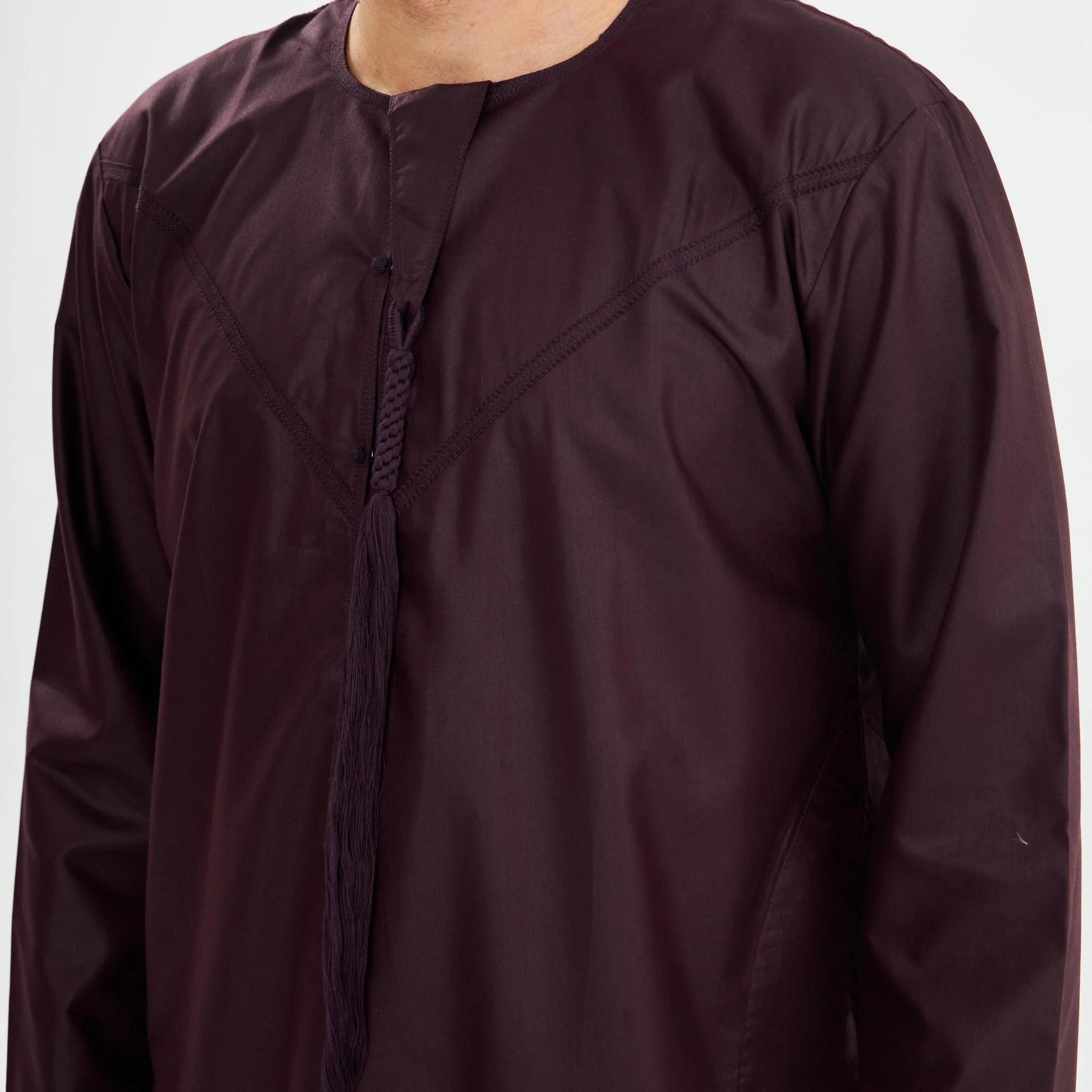Maroon Emirati Kandora-Babies - Image 4