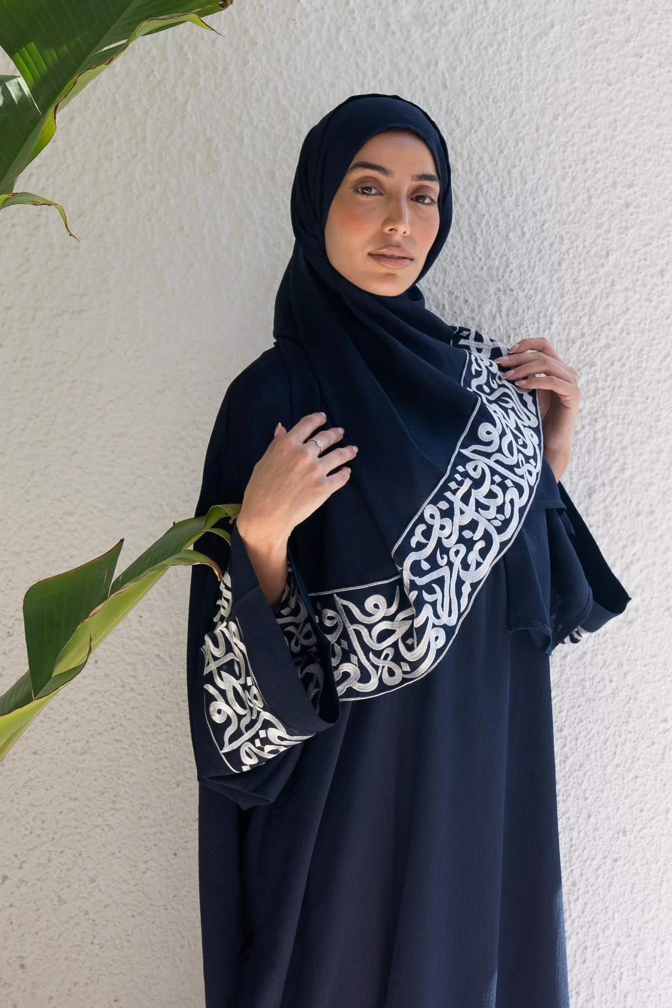 Navy Layali Prayer Abaya-Kids - Image 4