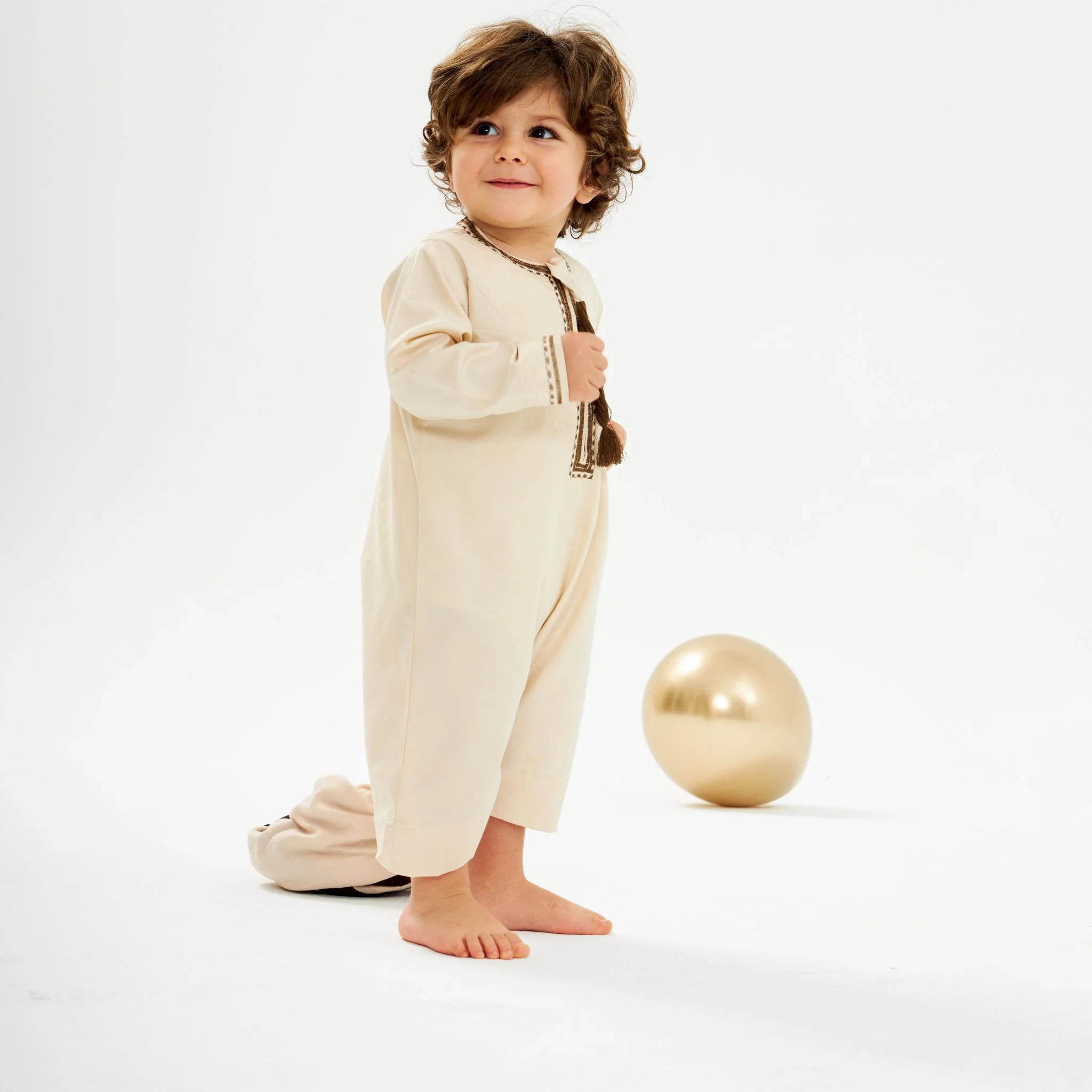Omani Brown Kandora - Babies - Image 4