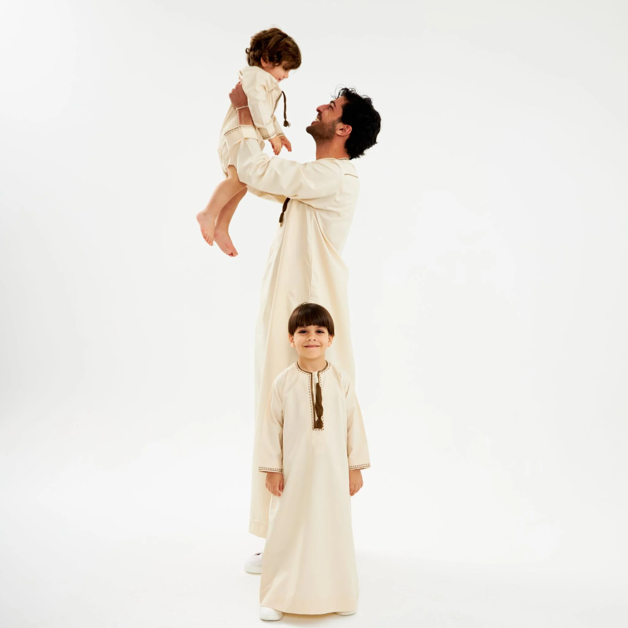 Omani Brown Kandora - Kids - Image 5