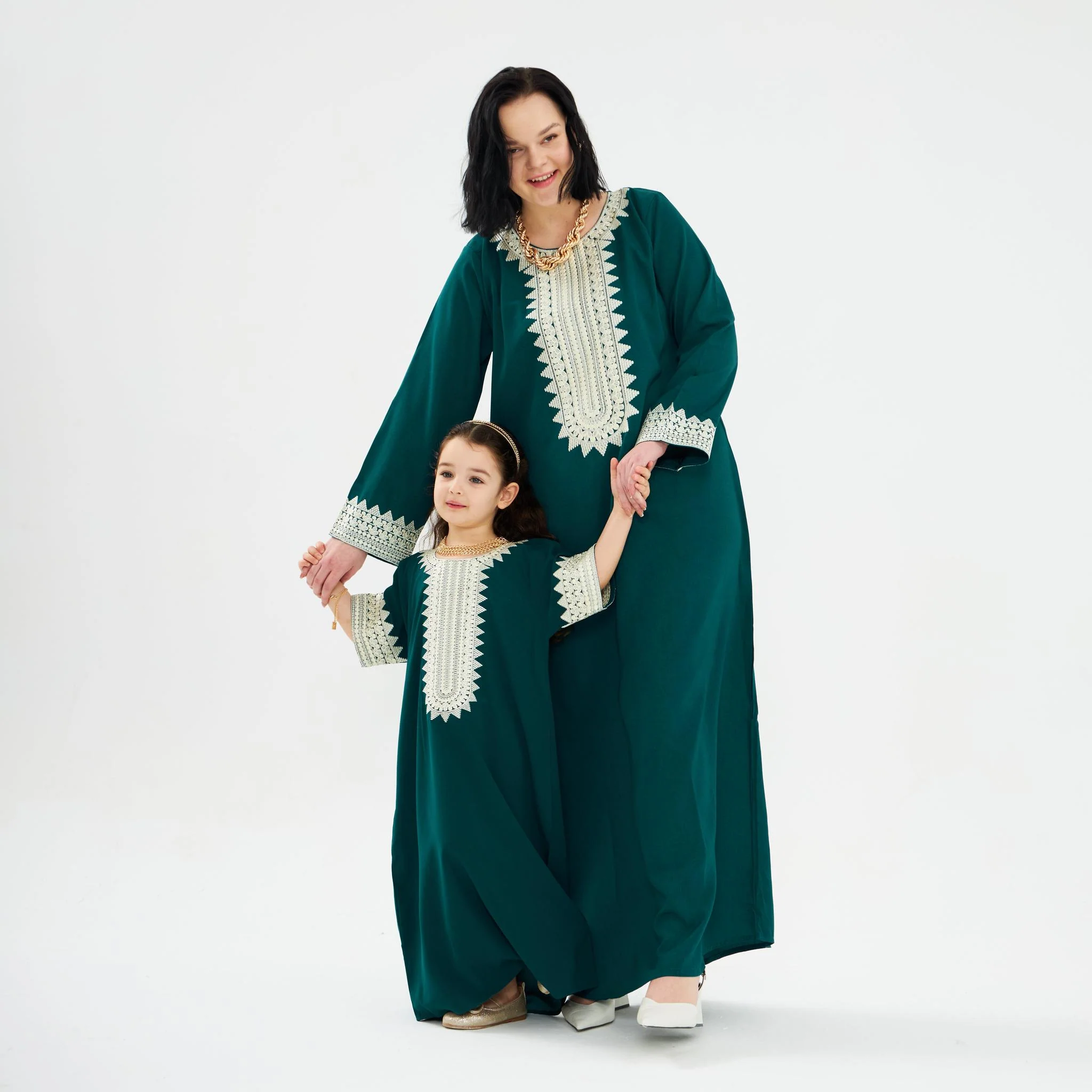 Sereen Green Jalabeya-Women - Image 5