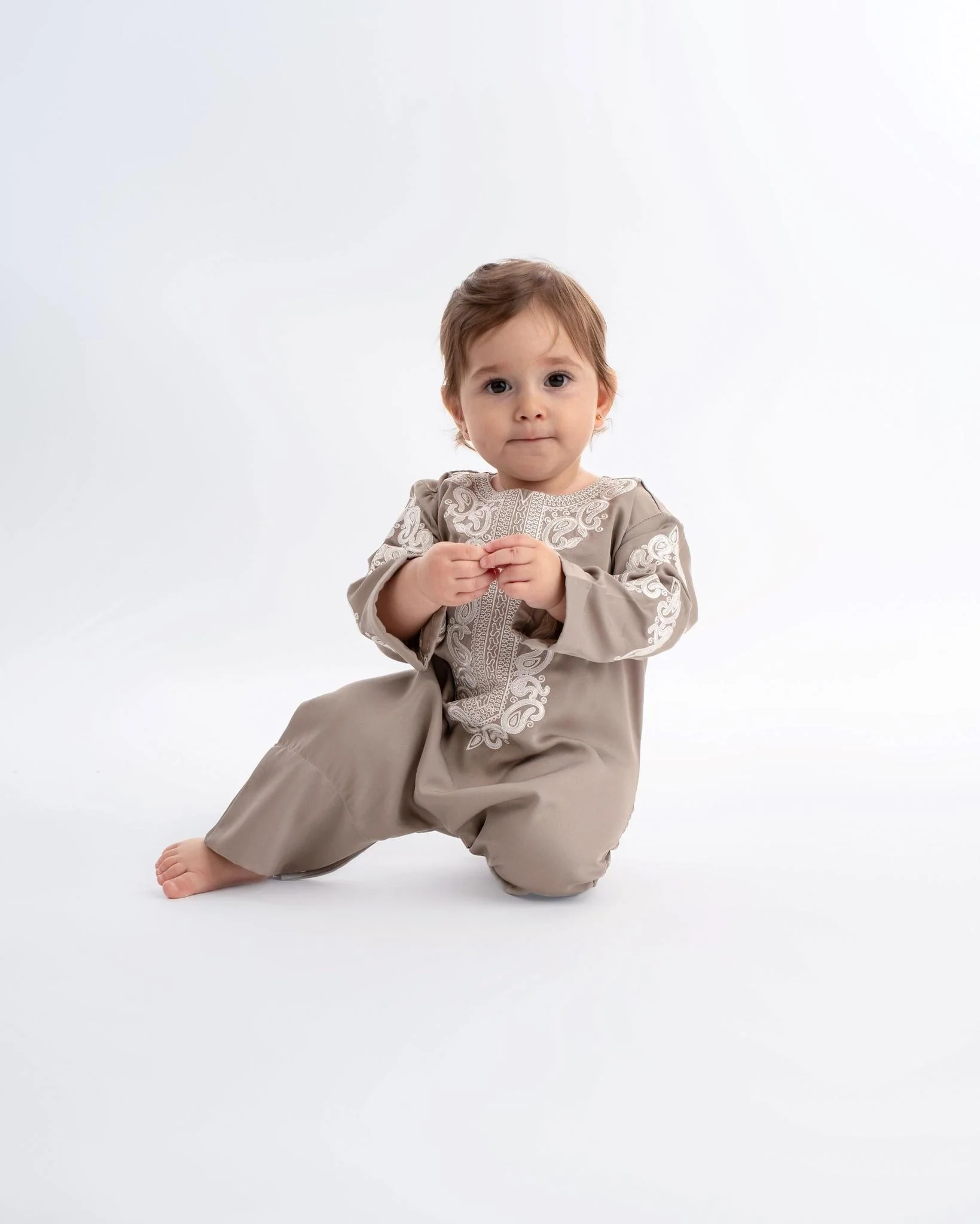Talia Jalabiya Romper for Babies - Image 3