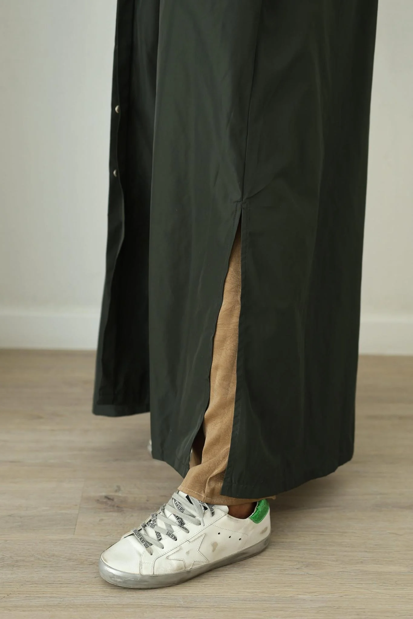 Waterproof Abaya Coat - Khaki - Image 5