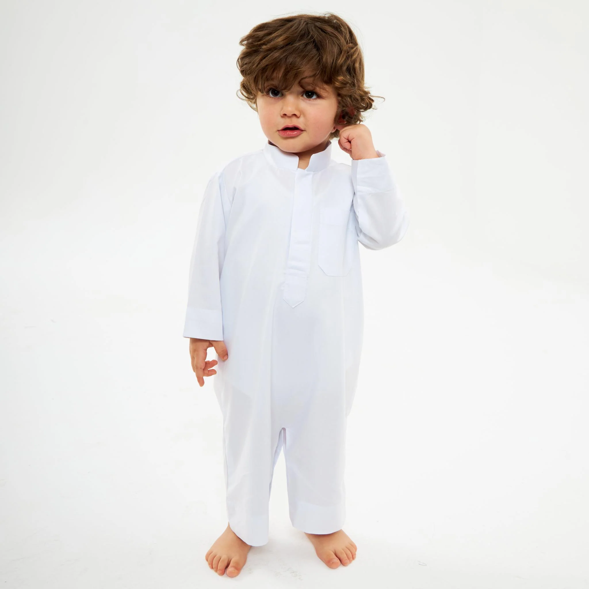White Kuwaiti Dishdasha-Babies - Image 3