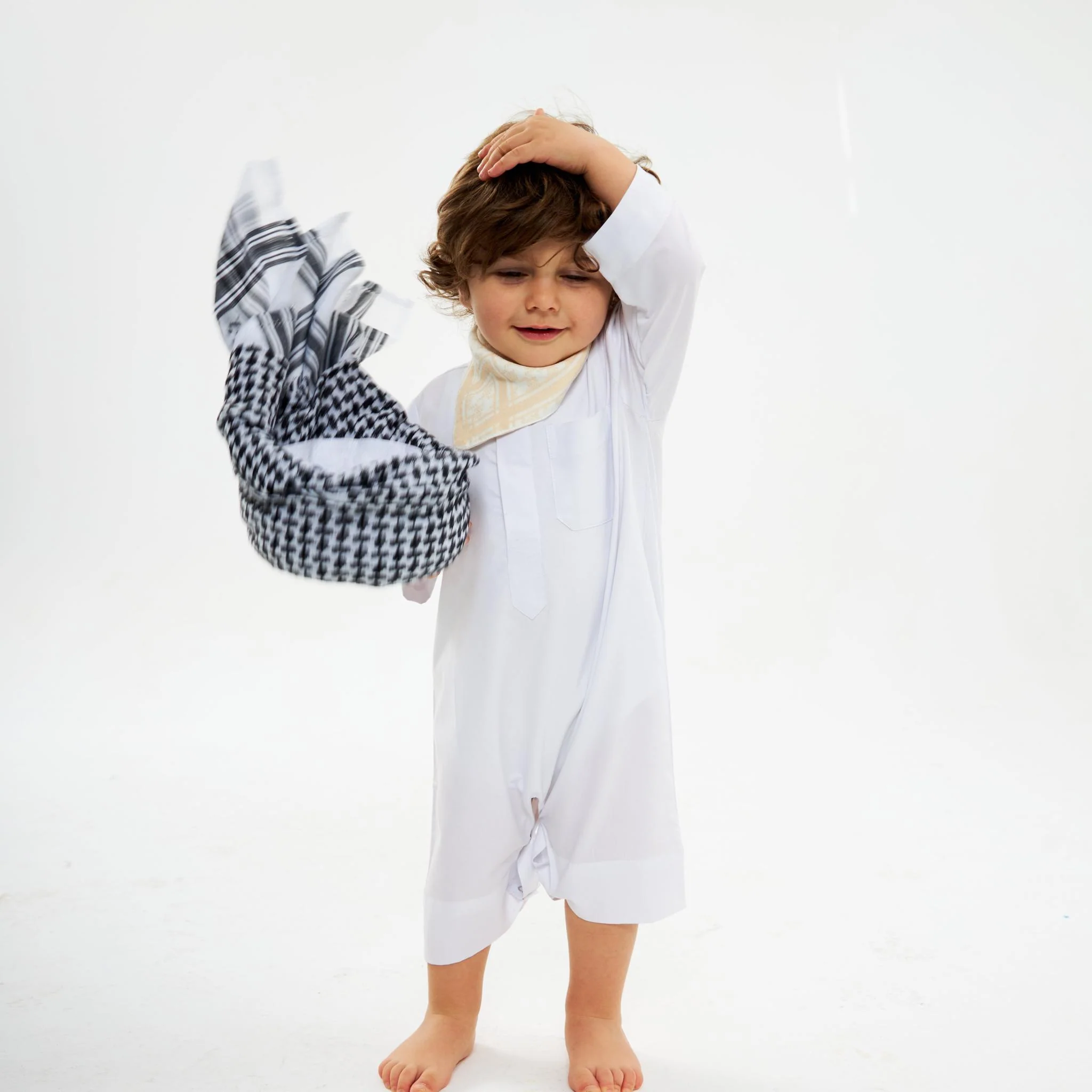 White Kuwaiti Dishdasha-Babies - Image 4