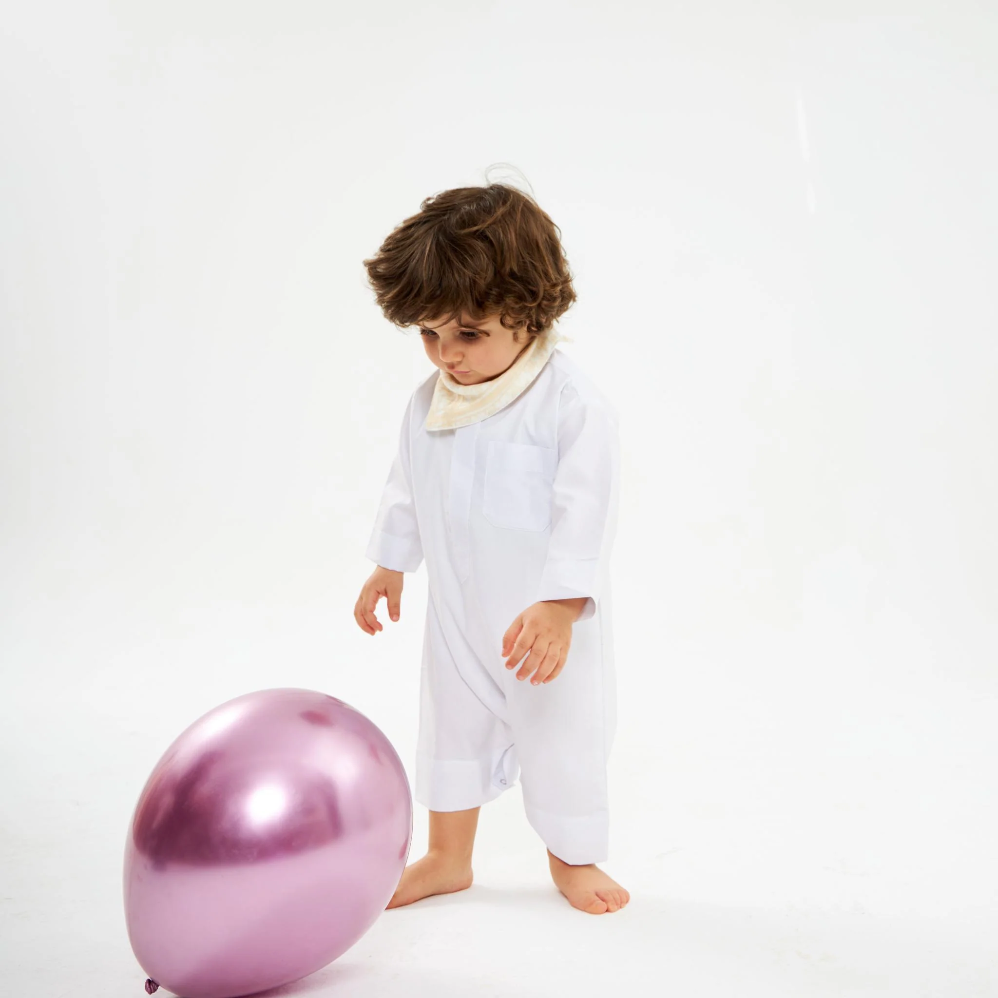 White Kuwaiti Dishdasha-Babies - Image 5
