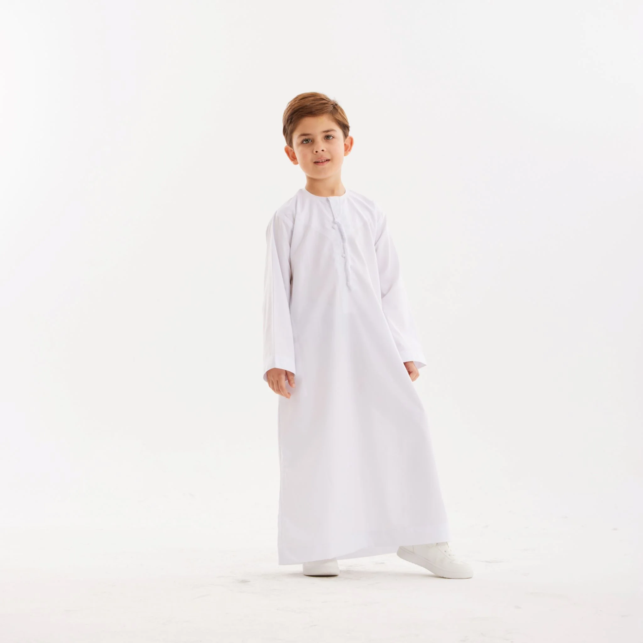 White Emirati Kandora-Kids - Image 3